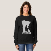 Eisfischerei, grafischer Hochseefang, Eisfischerei Sweatshirt (Vorne ganz)