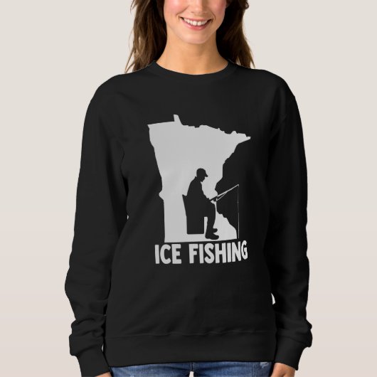 Eisfischerei, grafischer Hochseefang, Eisfischerei Sweatshirt (Vorderseite)