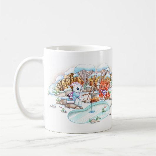 Eisfischerei Kaffeetasse (Links)