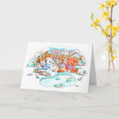 Eisfischerei Karte (Gelbe Blume)