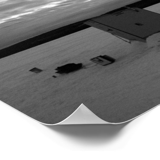 Eisfischerei, Oberhalbinsel Michigan Poster (Ecke)