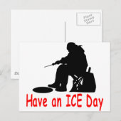 EISFISCHEREI POSTKARTE (Vorne/Hinten)