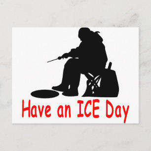 EISFISCHEREI POSTKARTE