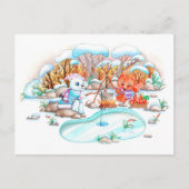 Eisfischerei Postkarte (Vorderseite)