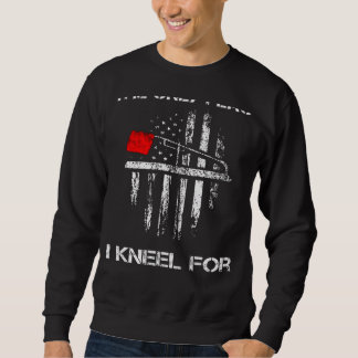 Eisfischerei-Spitze Die einzige Flagge, vor der ic Sweatshirt