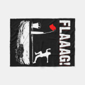 Eisfischerei-Spitzen-Flagge für Eisfischerei-Flagg Fleecedecke (Vorderseite (Horizontal))