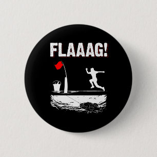 Eisfischerei-Spitzen-Flagge-Lauf für Eisfischerei- Button