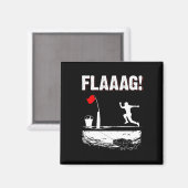 Eisfischerei-Spitzen-Flagge-Lauf für Eisfischerei- Magnet (Vorderseite/Rückseite)