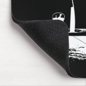 Eisfischerei-Spitzen-Flagge-Lauf für Eisfischerei- Mousepad (Ecke)