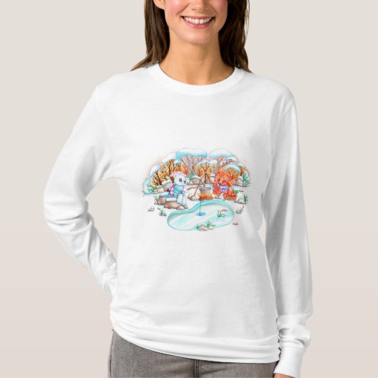 Eisfischerei T-Shirt (Vorderseite)
