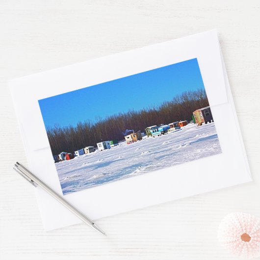 Eisfischsammlung Rechteckiger Aufkleber (Umschlag)