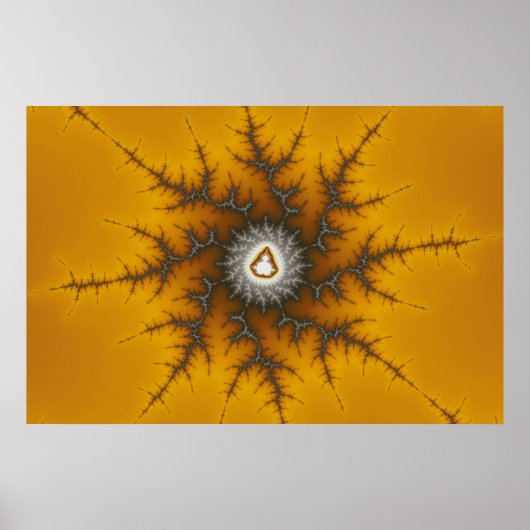 Eisflake - Fraktal-Plakat Poster (Vorne)