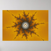 Eisflake - Fraktal-Plakat Poster (Vorne)