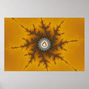 Eisflake - Fraktal-Plakat Poster