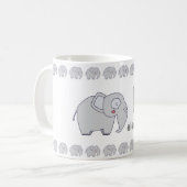 EisforElefant–SpaßigesAlphabetTassendesign Kaffeetasse (Vorderseite Links)