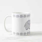EisforElefant–SpaßigesAlphabetTassendesign Kaffeetasse (Links)