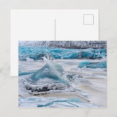 Eisformationen auf dem Gletscher Postkarte (Vorne/Hinten)