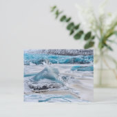 Eisformationen auf dem Gletscher Postkarte (Stehend Vorderseite)
