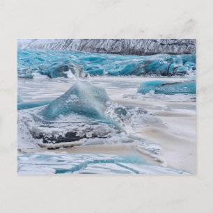 Eisformationen auf Gletscher Postkarte