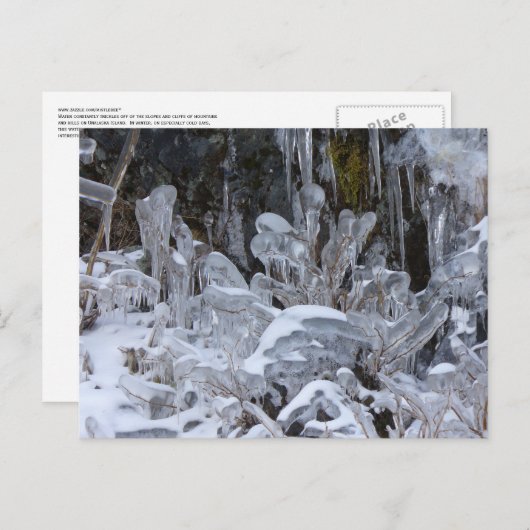 Eisformationen, Insel Unalaska Postkarte (Vorne/Hinten)