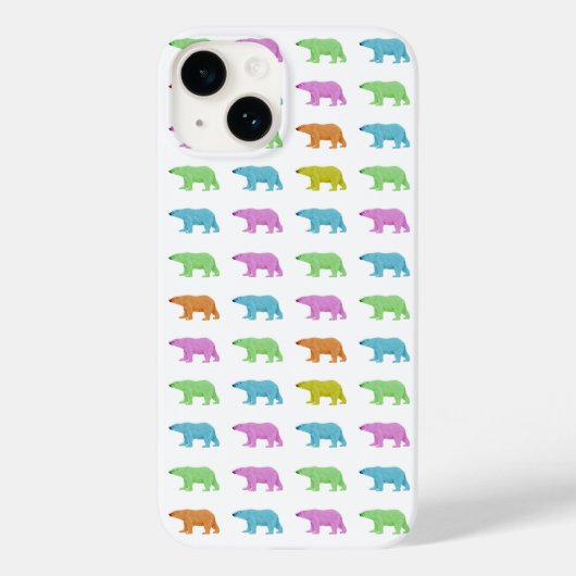 Eisfuchs-Muster iPhone-Hülle Case-Mate iPhone Hülle (Rückseite)