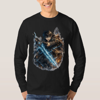 Eisgebundener Krieger und Blitzklinge T-Shirt