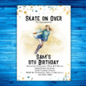 Eisgeburt-Einladung, Ice-Skaten-Party, Skaten Einladung
