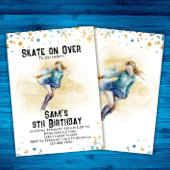 Eisgeburt-Einladung, Ice-Skaten-Party, Skaten Einladung