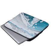 Eisgefrorenes Gletschereis, Island Laptopschutzhülle (Vorne Knopf)
