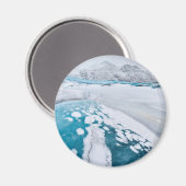 Eisgefrorenes Gletschereis, Island Magnet (Vorderseite/Rückseite)