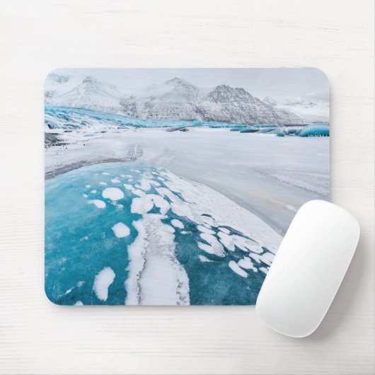 Eisgefrorenes Gletschereis, Island Mousepad (Mit Mouse)