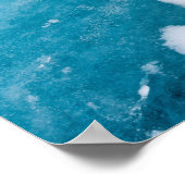 Eisgefrorenes Gletschereis, Island Poster (Ecke)