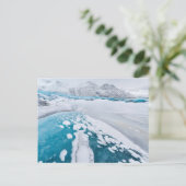 Eisgefrorenes Gletschereis, Island Postkarte (Stehend Vorderseite)