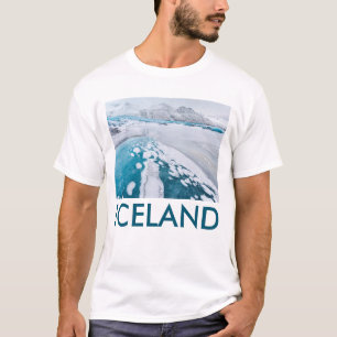 Eisgefrorenes Gletschereis, Island T-Shirt