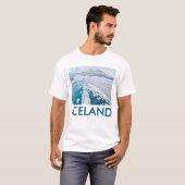 Eisgefrorenes Gletschereis, Island T-Shirt (Vorne ganz)