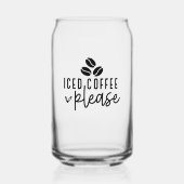 Eisgekühlter Kaffee bitte, Kaffee-Liebhaber Cold B Dosenglas (Vorderseite)