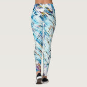 Eisgestresster Winter gestreift Leggings (Rückseite)