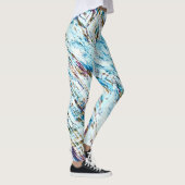 Eisgestresster Winter gestreift Leggings (Rechts)