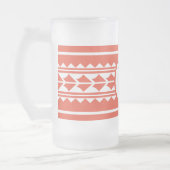 Eisglasbecher: Stammesmuster Mattglas Bierglas (Links)