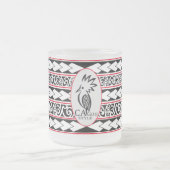 Eisglasmug Tribal Ethnic Mattglastasse (Mittel)