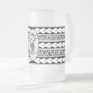Eisglastasse. Tribal Ethnic Mattglas Bierglas