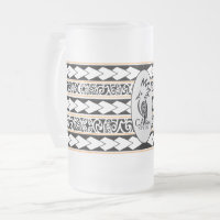 Eisglastasse. Tribal Ethnic/Orange