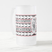 Eisglastasse. Tribal Ethnic/ Rouge