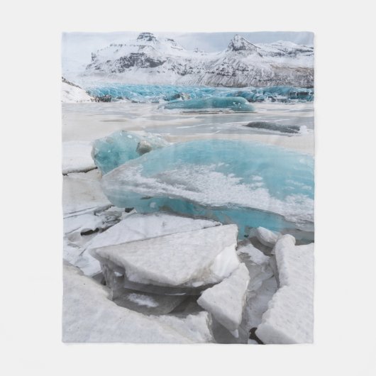 Eisglaziale Formationen im Winter Fleecedecke (Vorderseite)
