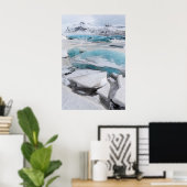 Eisglaziale Formationen im Winter Poster (Heimbüro)