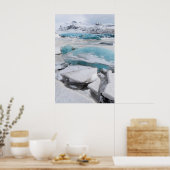 Eisglaziale Formationen im Winter Poster (Küche)