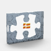 Eisgrenze Puzzle Stückkruste. Fotoblock (Links)