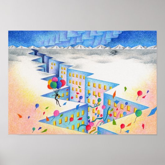 Eisgrund. Stadt der Gletscherspalten. Poster (Vorne)