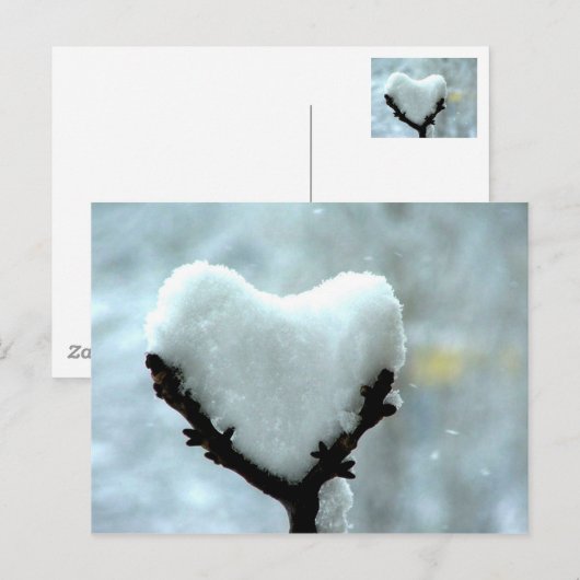 Eisherz Postkarte (Vorne/Hinten)