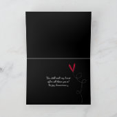 Eisherz zum Jubiläum Feiertagskarte (Innenseite)